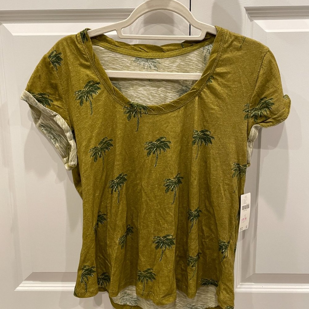 Pilcro Sustainable Scoop Neck Tee